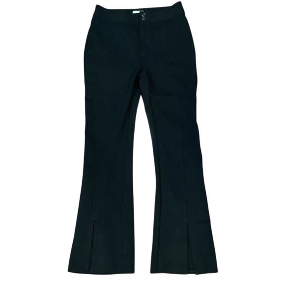 Maeve by Anthropologie Slit Front Ponte Pants Black Size 8 - Picture 10 of 13